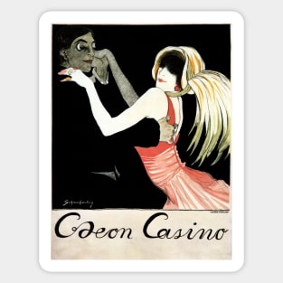 ODEON CASINO by Walter Schnackenberg 1918 Retro Ballroom Dancing Deutsch Art Sticker